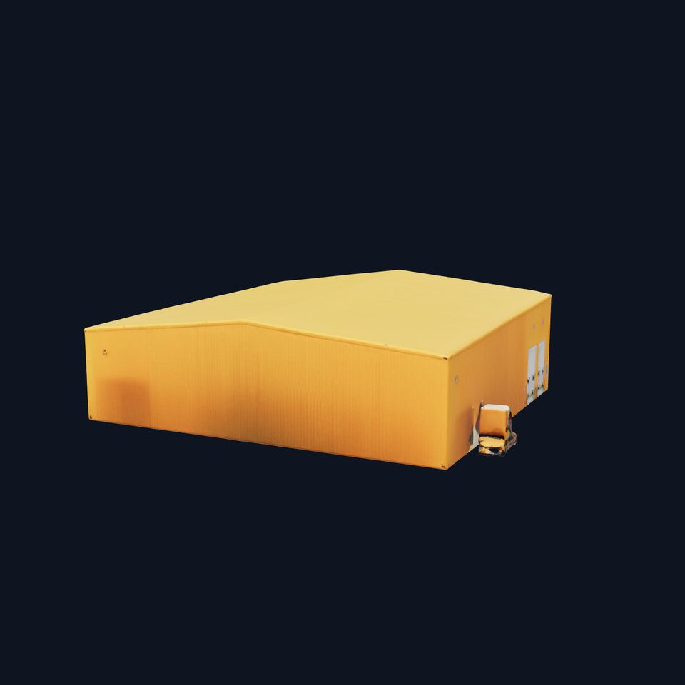 Yellow Industrial Warehouse model pack